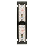 Cat5e 12 Port Vertical Mini Patch Panel with Mounting Bracket