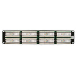 Cat5e 48 Port 19 Horizontal Rackmount 2U Patch Panel