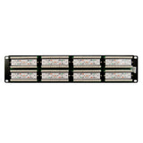 Cat6 48 Port 19 Horizontal Rackmount 2U Patch Panel