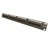 Cat6 24 Port 19 Horizontal Rackmount 1U Patch Panel