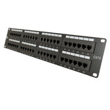 Cat6 48 Port 19 Horizontal Rackmount 2U Patch Panel