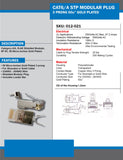 CAT6 & CAT6A Shielded RJ45 Modular Plug for Solid or Stranded Cable, 100 Pack