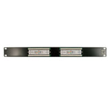 Cat5e 12 Port 19 Horizontal Rackmount 1U Patch Panel