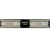 Cat5e 12 Port 19 Horizontal Rackmount 1U Patch Panel