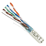 Cat5e, 350 MHz, Shielded, 24AWG, Solid Bare Copper, 1000ft, White, Bulk Ethernet Cable