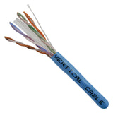 Cat6, 550 MHz, UTP, 23AWG, Solid Bare Copper, 1000ft, Blue, Bulk Ethernet Cable - 060 Series