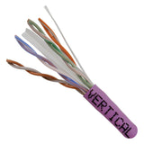 Cat6, 550 MHz, UTP, 23AWG, Solid Bare Copper, 1000ft, Purple, Bulk Ethernet Cable - 060 Series