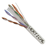 Cat6, 550 MHz, UTP, 23AWG, Solid Bare Copper, 1000ft, White, Bulk Ethernet Cable - 060 Series