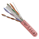 Cat6, 550 MHz, UTP, 23AWG, Solid Bare Copper, 1000ft, Pink, Bulk Ethernet Cable - 060 Series