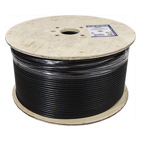 Cat6, Shielded Waterproof Tape, Direct Burial, 2000ft, Black, Bulk Ethernet Cable