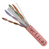 Cat6, 550 MHz, UTP, 23AWG, Solid Bare Copper, 1000ft, Pink, Bulk Ethernet Cable - 161 Series