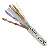 Cat6, 550 MHz, UTP, 23AWG, Solid Bare Copper, 1000ft, White, Bulk Ethernet Cable - 161 Series