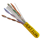 Cat6, 550 MHz, UTP, 23AWG, Solid Bare Copper, 1000ft, Yellow, Bulk Ethernet Cable - 161 Series