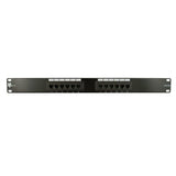 Cat5e 12 Port 19 Horizontal Rackmount 1U Patch Panel