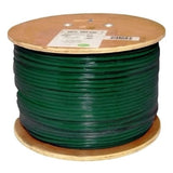 Cat6, 550 MHz, Shielded, 23AWG, Solid Bare Copper, 1000ft, Green, Bulk Ethernet Cable