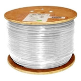 Cat6, 550 MHz, Shielded, 23AWG, Solid Bare Copper, 1000ft, White, Bulk Ethernet Cable