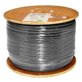 Cat6, 550 MHz, Shielded, 23AWG, Solid Bare Copper, 1000ft, Gray, Bulk Ethernet Cable