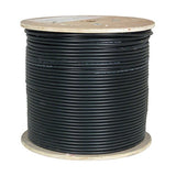 CAT6A UV Rated Outdoor Bulk Cable 1,000ft. - Black